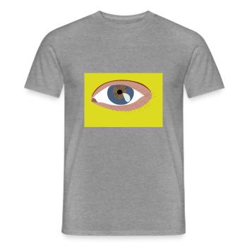 Eye - Men's T-Shirt - graphite heather - Front - AI Model Male 178 light (178cm)