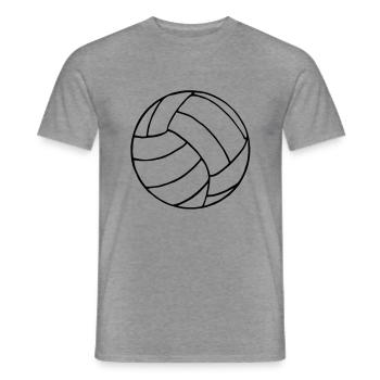 Volley-ball - T-shirt homme - graphite chiné - Devant - AI Model Male 178 light (178cm)