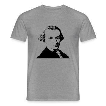 Immanuel Kant 2 - Männer T-Shirt - Graphit meliert - Vorne - AI Model Male 178 light (178cm)