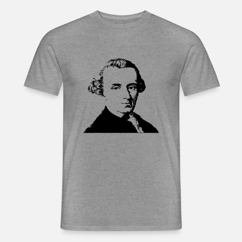 Immanuel Kant 2 - Männer T-Shirt - Graphit meliert