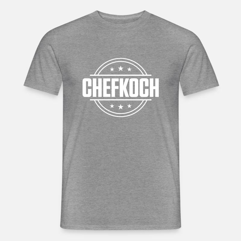 Chefkoch Kochen - Männer T-Shirt - Graphit meliert