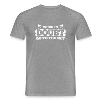 Tennisplatz Spruch Für Tennis - Männer T-Shirt - Graphit meliert - Vorne - AI Model Male 178 light (178cm)