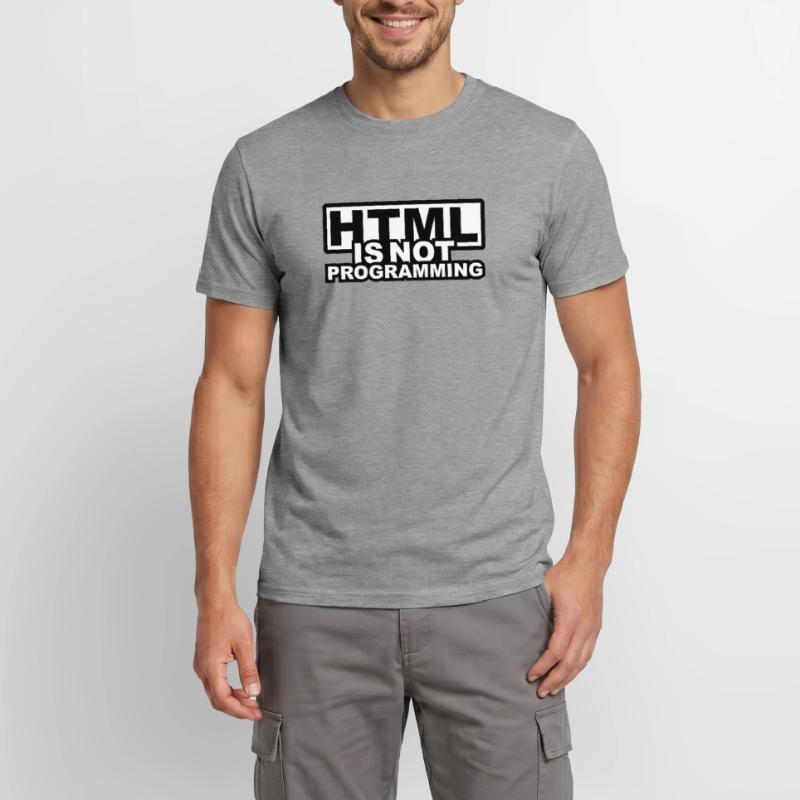 HTML est pas la programmation T-shirt homme