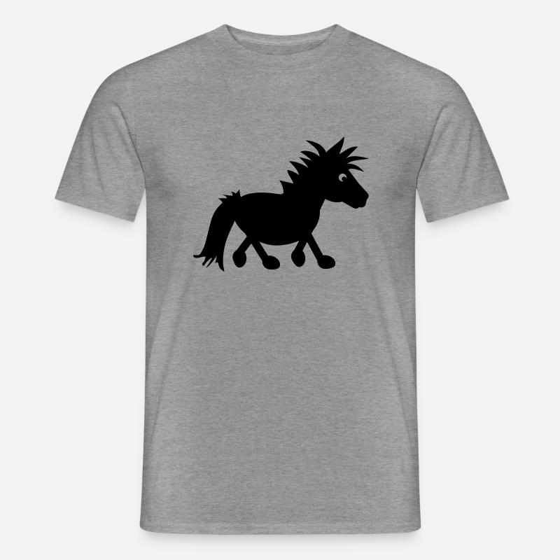 pony_2 - Männer T-Shirt - Graphit meliert