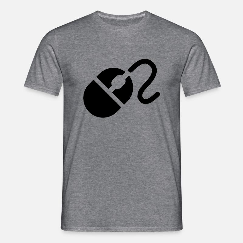 Computer Mouse - Männer T-Shirt - Graphit meliert