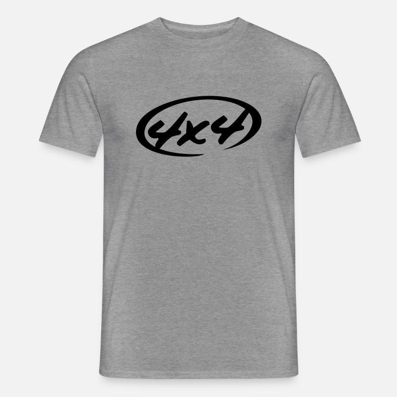 4 x 4 (D00119) - Männer T-Shirt - Graphit meliert