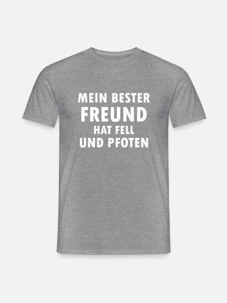 Dog Hund - Männer T-Shirt - Graphit meliert