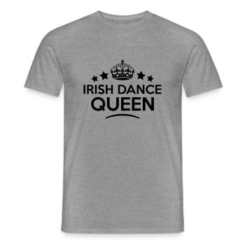 irish dance queen keep calm style copy - Men's T-Shirt - graphite heather - Front - AI Model Male 178 light (178cm)