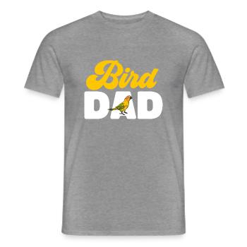 Molinasittich Perroquet Oiseau Perruche du Soleil - T-shirt homme - graphite chiné - Devant - AI Model Male 178 light (178cm)