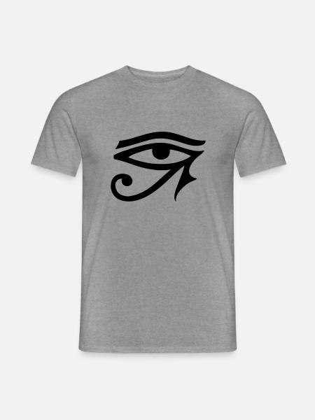 Eye Of Horus - Männer T-Shirt - Graphit meliert