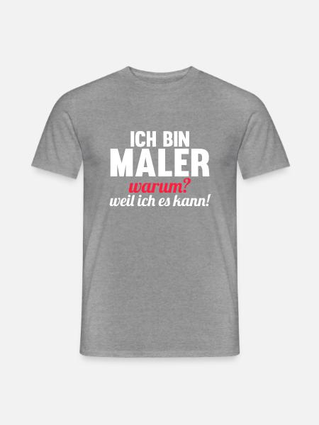 Maler - Männer T-Shirt - Graphit meliert
