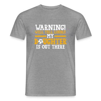 Soccer Mom Tochter Soccer Mom Sport Geschenk - Männer T-Shirt - Graphit meliert - Vorne - AI Model Male 178 light (178cm)