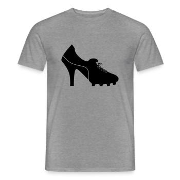 woman_soccer_01 - Men's T-Shirt - graphite heather - Front - AI Model Male 178 light (178cm)