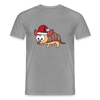 Armadillo Comic Christmas - T-shirt homme - graphite chiné - Devant - AI Model Male 178 light (178cm)