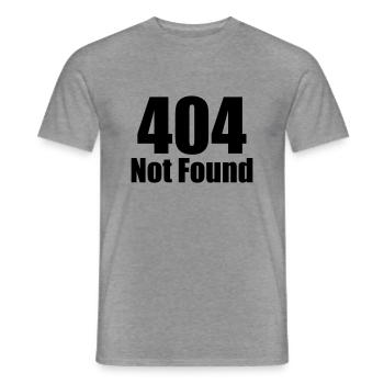 404 Not Found - Men's T-Shirt - graphite heather - Front - AI Model Male 178 light (178cm)