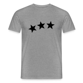 Sterne - Männer T-Shirt - Graphit meliert - Vorne - AI Model Male 178 light (178cm)