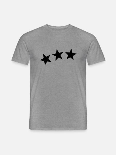 Sterne - Männer T-Shirt - Graphit meliert