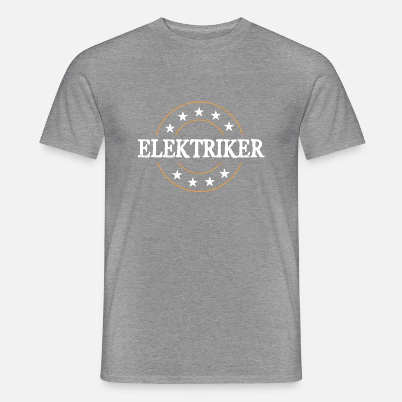 Elektriker Beruf - Männer T-Shirt - Graphit meliert