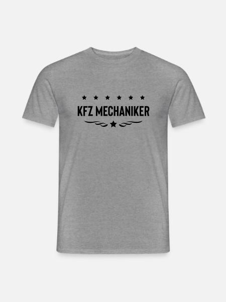 KFZ Mechaniker Beruf - Männer T-Shirt - Graphit meliert