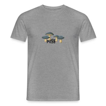 Pilze - Männer T-Shirt - Graphit meliert - Vorne - AI Model Male 178 light (178cm)