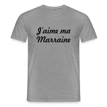 Ich liebe meine Patin - Männer T-Shirt - Graphit meliert - Vorne - AI Model Male 178 light (178cm)