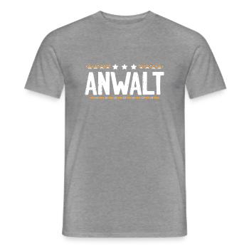 Anwalt Beruf - Männer T-Shirt - Graphit meliert - Vorne - AI Model Male 178 light (178cm)