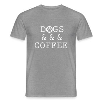 Hund Dog - Männer T-Shirt - Graphit meliert - Vorne - AI Model Male 178 light (178cm)