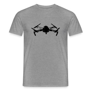 Drohne - Männer T-Shirt - Graphit meliert - Vorne - AI Model Male 178 light (178cm)