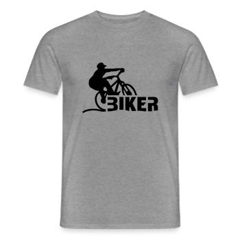 biker__f1 - T-shirt homme - graphite chiné - Devant - AI Model Male 178 light (178cm)
