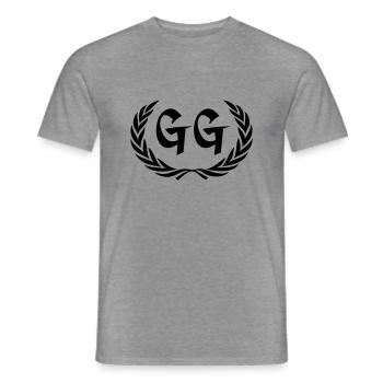 gg - Men's T-Shirt - graphite heather - Front - AI Model Male 178 light (178cm)