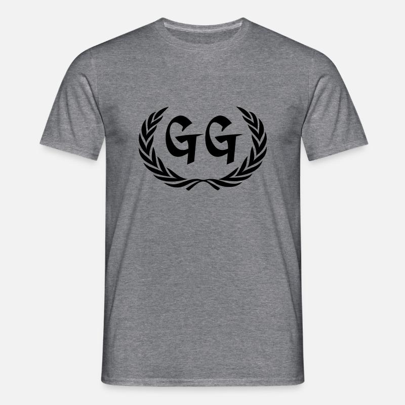 gg - Men's T-Shirt - graphite heather