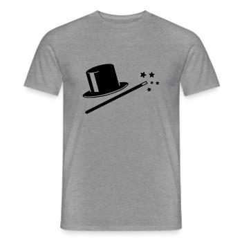 magic__f1 - Men's T-Shirt - graphite heather - Front - AI Model Male 178 light (178cm)