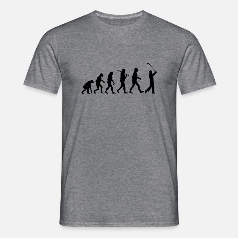 evolution Golf - Men's T-Shirt - graphite heather