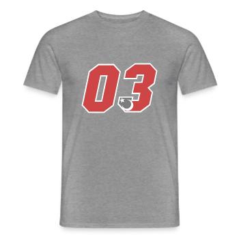 Afyon - Men's T-Shirt - graphite heather - Front - AI Model Male 178 light (178cm)