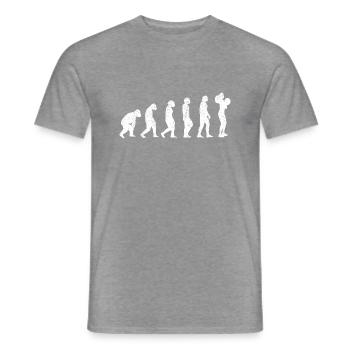 Fitness Strength Training Bodybuilder Athlete Muscle - Men's T-Shirt - graphite heather - Front - AI Model Male 178 light (178cm)