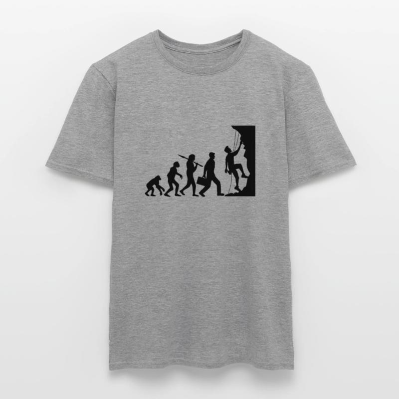 évolution évolution née raide paroi monte T-shirt homme