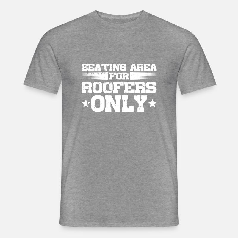 Bauarbeiter Dachdecker Geschenkidee - Männer T-Shirt - Graphit meliert