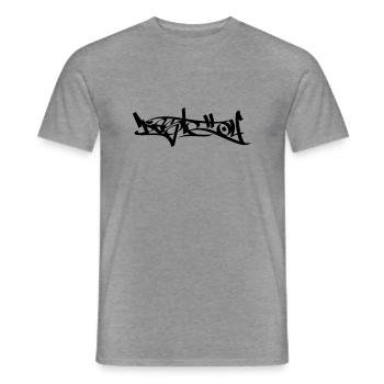 Destroy - Men's T-Shirt - graphite heather - Front - AI Model Male 178 light (178cm)