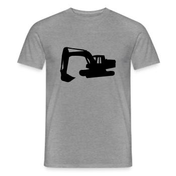 bagger - T-shirt homme - graphite chiné - Devant - AI Model Male 178 light (178cm)
