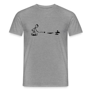 Pointeur - Männer T-Shirt - Graphit meliert - Vorne - AI Model Male 178 light (178cm)