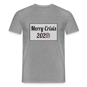 Merry Crisis 2020 - Männer T-Shirt - Graphit meliert - Vorne - AI Model Male 178 light (178cm)