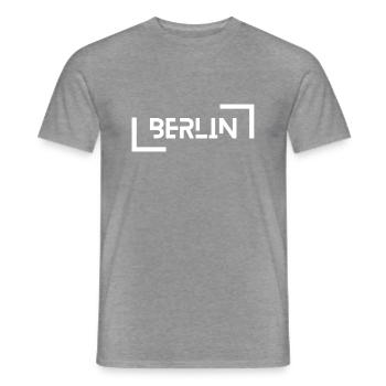 Berlin - Männer T-Shirt - Graphit meliert - Vorne - AI Model Male 178 light (178cm)