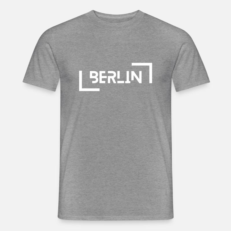 Berlin - Männer T-Shirt - Graphit meliert