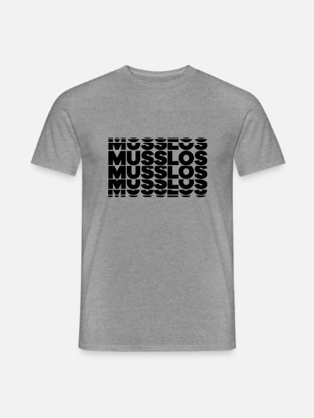 Muss Los - Männer T-Shirt - Graphit meliert