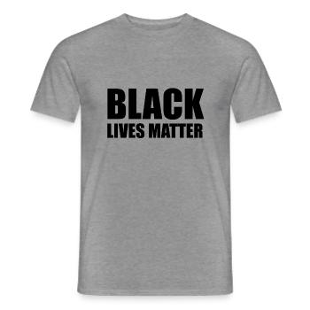 Black lives matter - Antirassismus Shirt - Männer T-Shirt - Graphit meliert - Vorne - AI Model Male 178 light (178cm)