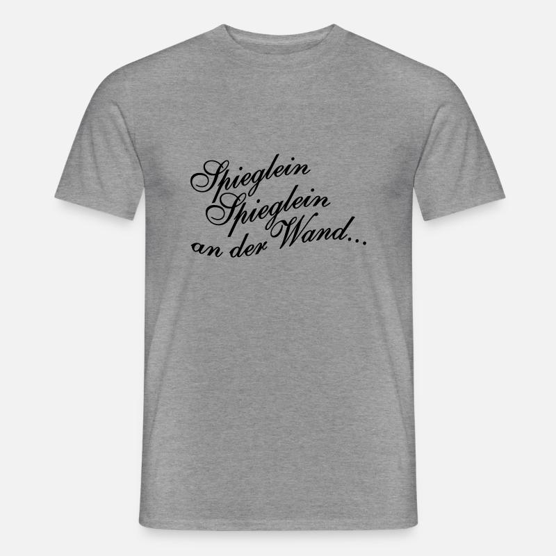 Spieglein Spieglein an der Wand - Männer T-Shirt - Graphit meliert