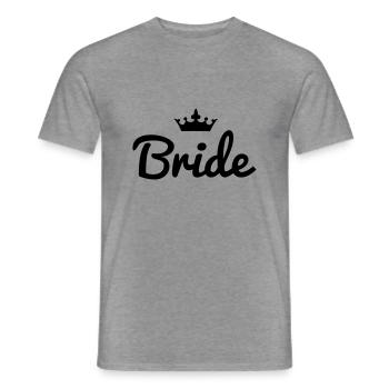 Bride Crown - Männer T-Shirt - Graphit meliert - Vorne - AI Model Male 178 light (178cm)