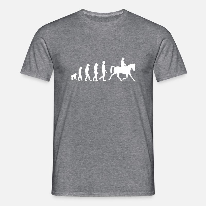 Riding evolution - Men's T-Shirt - graphite heather