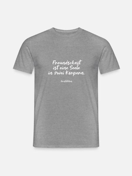 Freundschaft - Männer T-Shirt - Graphit meliert