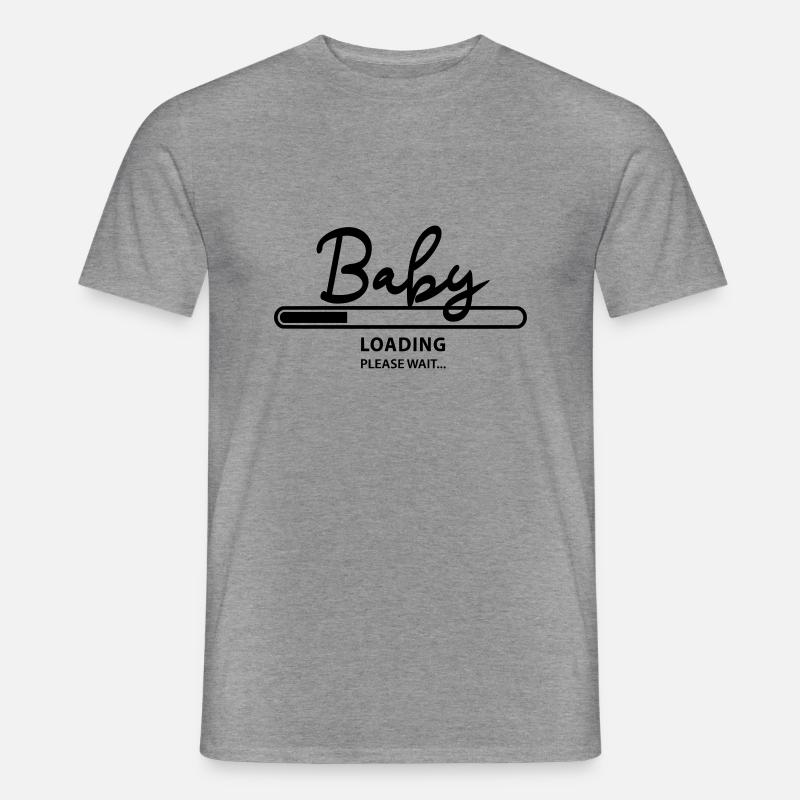 Baby loading - Männer T-Shirt - Graphit meliert